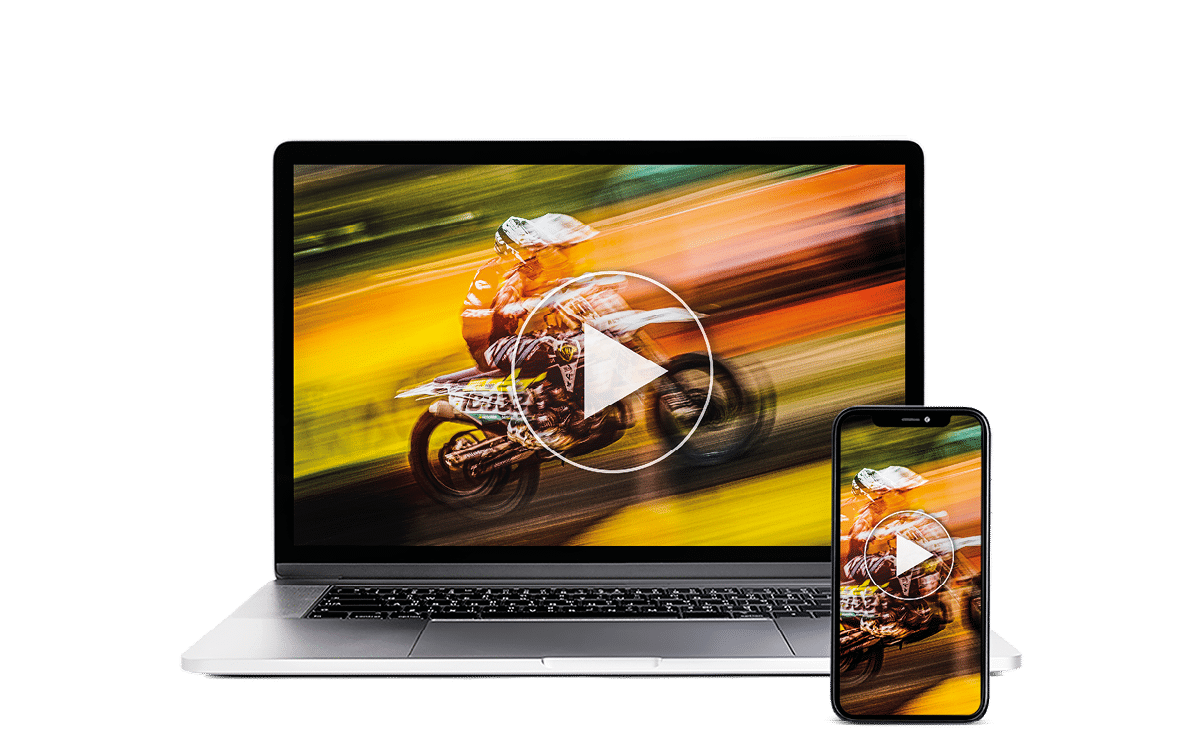 Digital device screen mockup vector with laptop and smartphone with gradient wallpapers