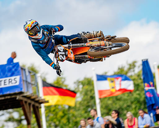 Tensfeld , 090722 , ADAC MX Masters Im Bild: Bence Pergel ( Ungarn / KTM / HTS KTM ) beim ADAC MX Junior Cup 125  Foto: Steve Bauerschmidt