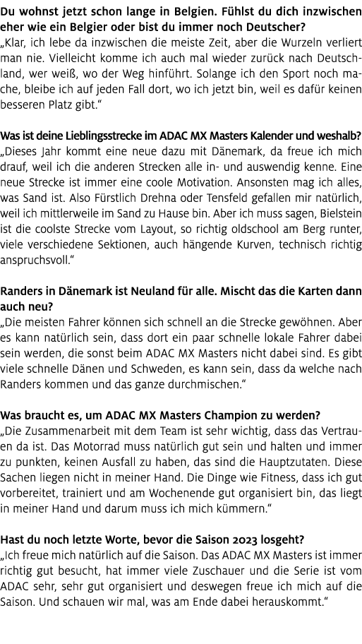 Du wohnst jetzt schon lange in Belgien. F hlst du dich inzwischen eher wie ein Belgier oder bist du immer noch Deutsc...