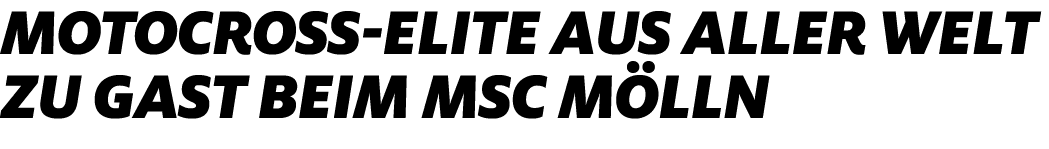Motocross Elite aus aller Welt zu Gast beim MSC M lln