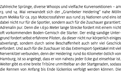 Zahlreiche Spr nge, diverse Whoops und vielfache Kurvensektionen – am 13. und 14. Mai verwandelt sich der „Grambeker ...