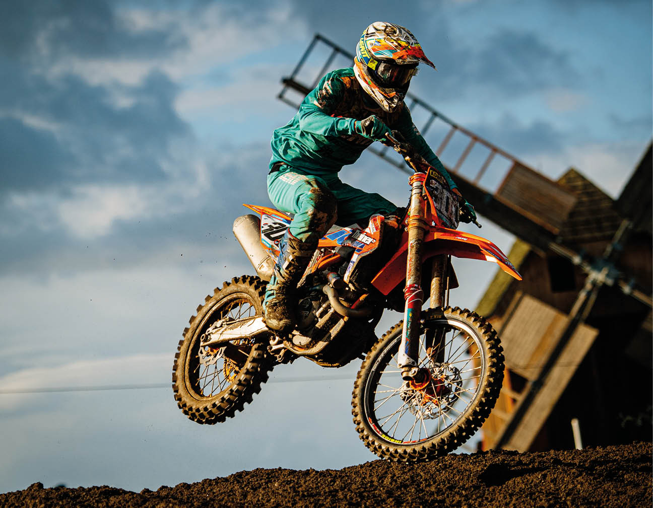 F rstlich Drehna , 021022 , ADAC MX Masters Im Bild: Noah Ludwig ( Deutschland / KTM / Becker Racing/ ADAC Niedersachsen /Sachsen-Anhalt e.V. ) beim ADAC MX Youngster Cup  Foto: Steve Bauerschmidt