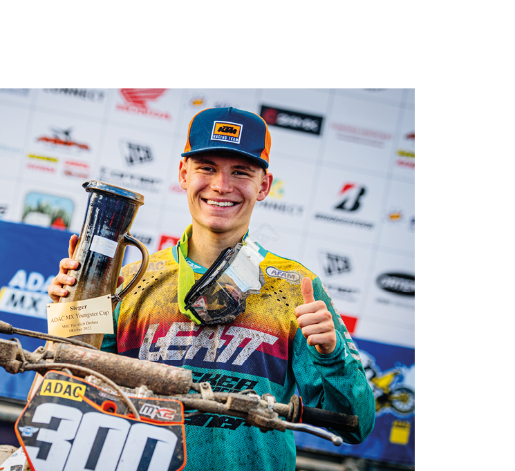 ADAC MX Masters 2022 , ADAC MX Masters F rstlich Drehna Noah Ludwig ( Deutschland / KTM / Becker Racing/ ADAC Niedersachsen /Sachsen-Anhalt e.V. ) beim ADAC MX Youngster Cup